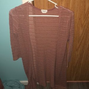pink cardigan